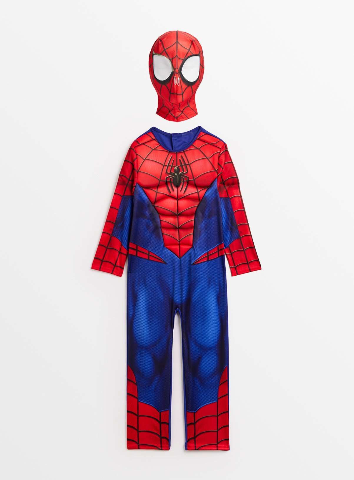Marvel Spider-Man Fancy Dress Costume &amp;amp; Mask Set  5-6 years