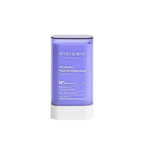 Mary &amp;amp; May Vegan Peptide Bakuchiol Sun Stick SPF50+ 18g