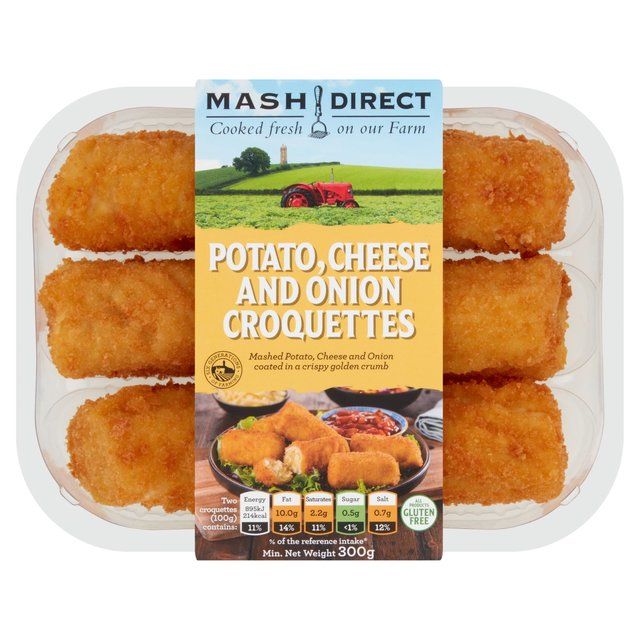 Mash Direct Potato Cheese &amp;amp; Onion Croquettes   300g