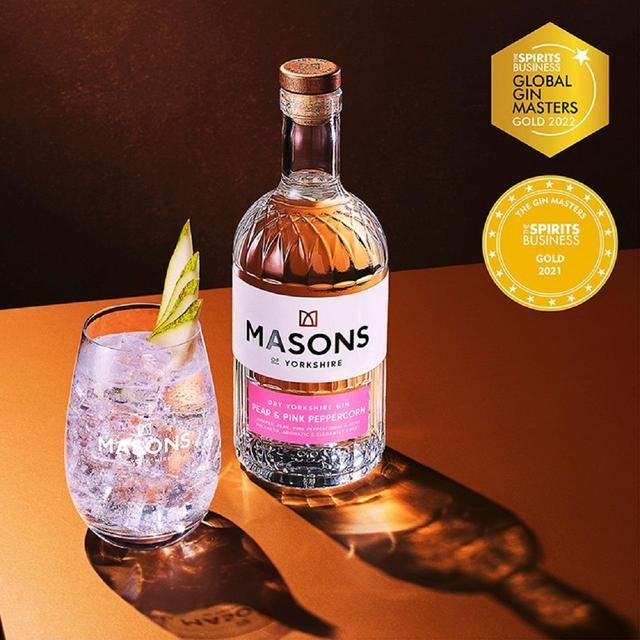 Masons of Yorkshire Pear &amp;amp; Pink Peppercorn Gin   70cl