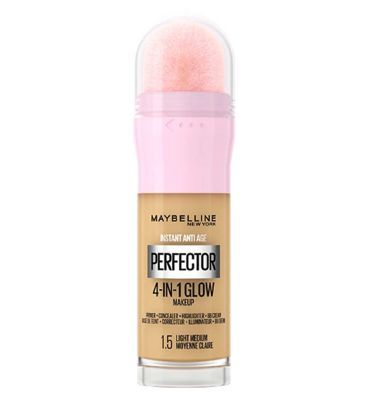 Maybelline Instant Anti Age Perfector 4-In-1 Glow Primer, Concealer, Highlighter light medium