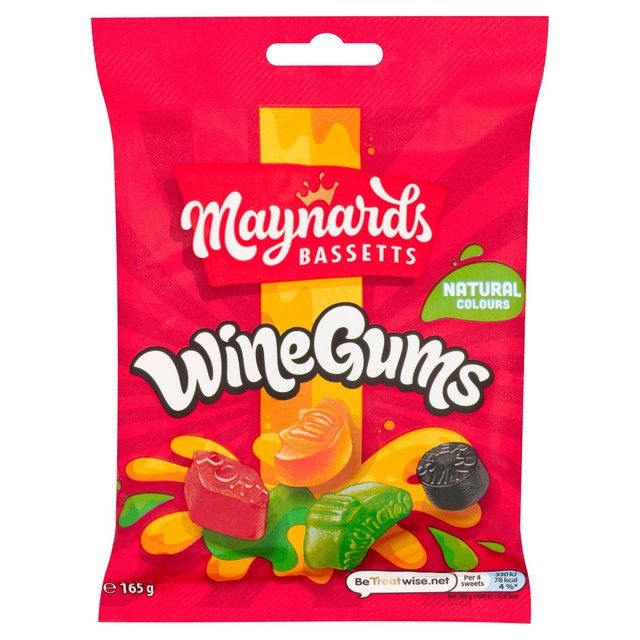 Maynards Bassetts Wine Gums Sweets Bag   165g