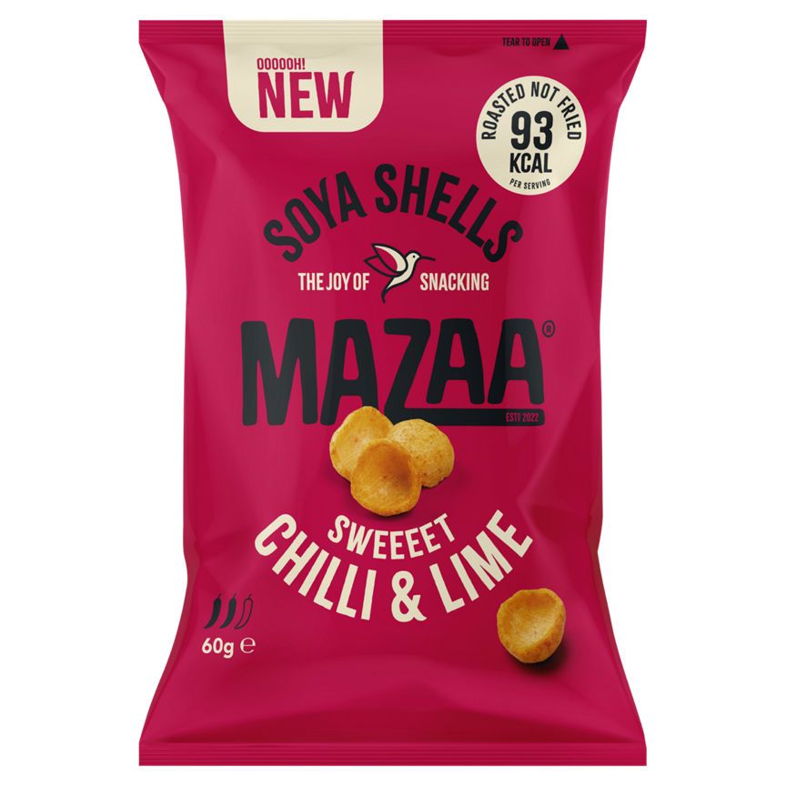 Mazaa Soya Shells Sweet Chilli &amp;amp; Lime