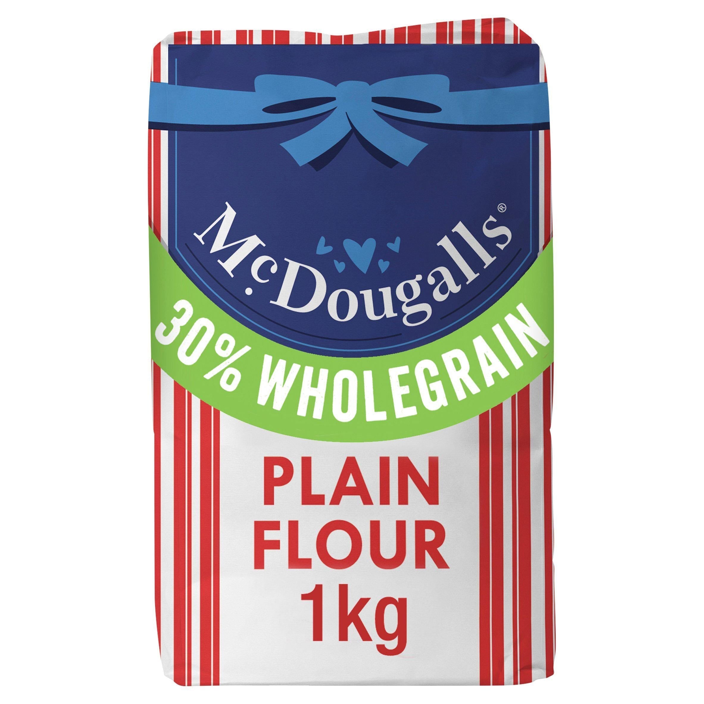 McDougalls White &amp;amp; Wholegrain Plain Flour 1kg