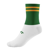McKeever Adult Pro Bar Mid Calf Socks (7-11) Green/Gold/White / 1EA