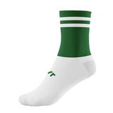 McKeever Adult Pro Bar Mid Calf Socks (7-11) Green/White / 0.30EA