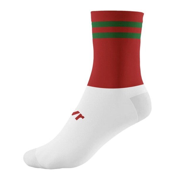 McKeever Adult Pro Bar Mid Calf Socks (7-11) Red/Green/White / 0.30EA