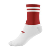 McKeever Adult Pro Bar Mid Calf Socks (7-11) Red/White / 0.30EA