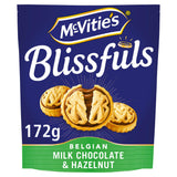 McVitie's Blissfuls Belgian Milk Chocolate &amp;amp; Hazelnut Biscuits 172g