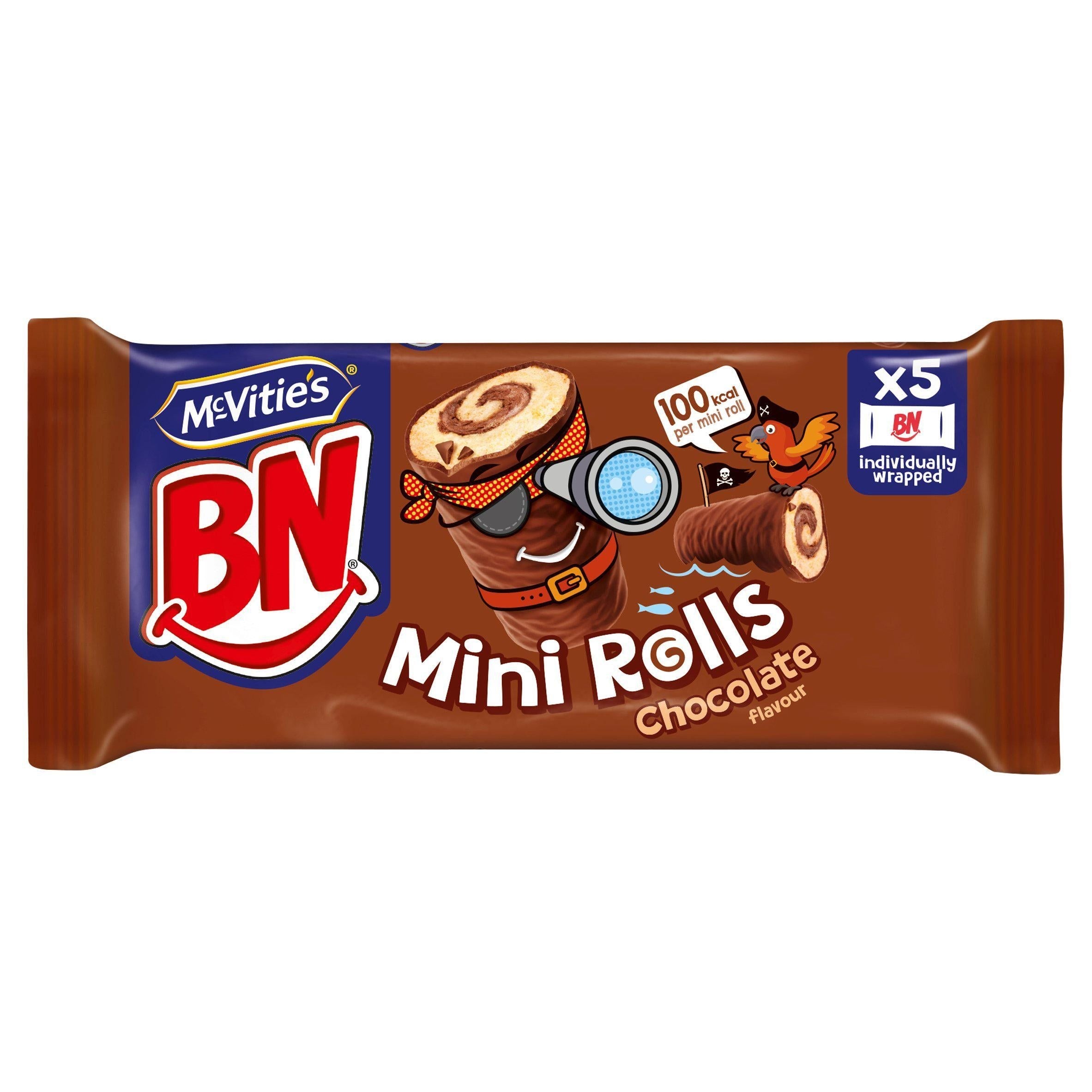 McVitie's BN Chocolate Mini Rolls Cakes x5