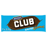 McVitie's Club Salted Caramel Flavour Chocolate Biscuit Bars Multipack 7x23g