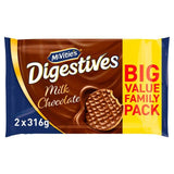 McVitie's Digestives Milk Chocolate Biscuits Twin Pack   2 x 316g