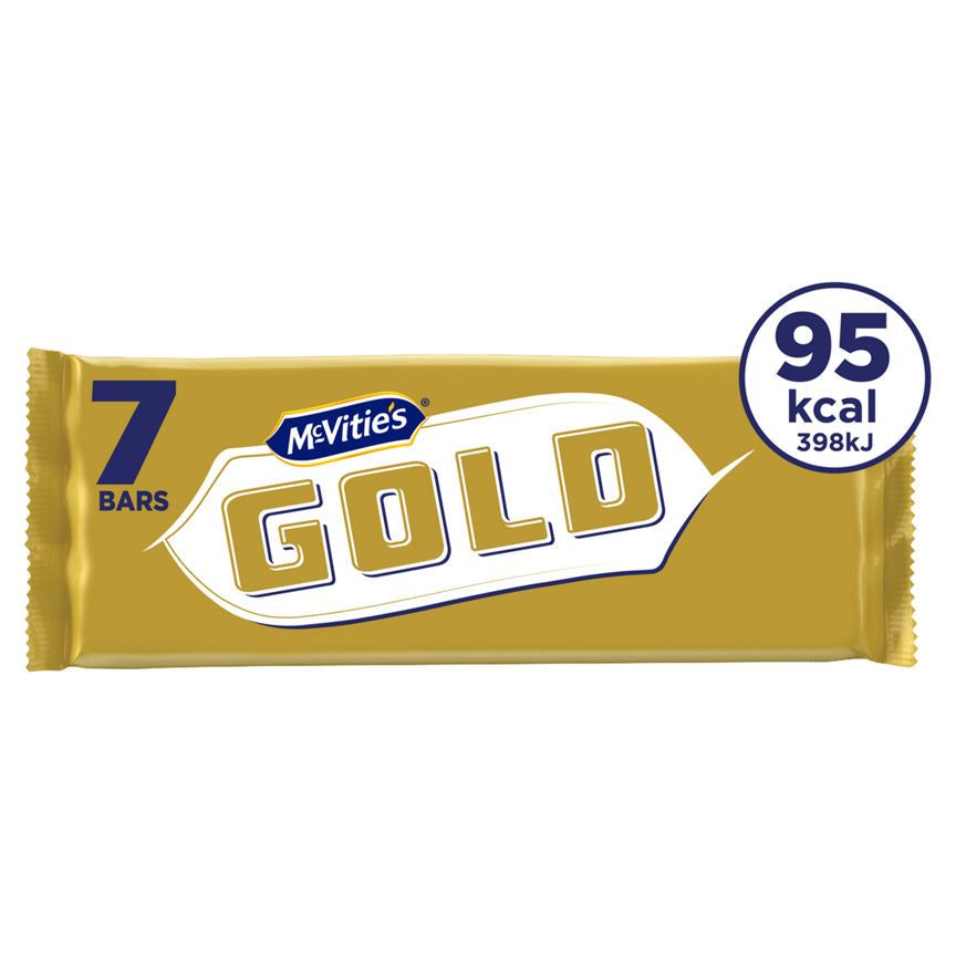 McVitie's Gold Caramel Flavour Biscuit Bars Multipack 7 x 18.3g, 128g