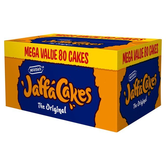 McVitie's Jaffa Cakes Original Biscuits Mega Pack 4 x 20 Cakes 1.2kg   80 per pack