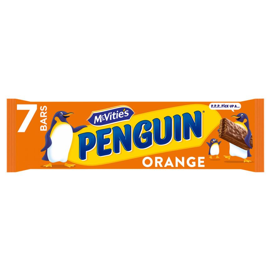McVitie's Penguin Orange Bars 7 x 24.6g (172.2g)