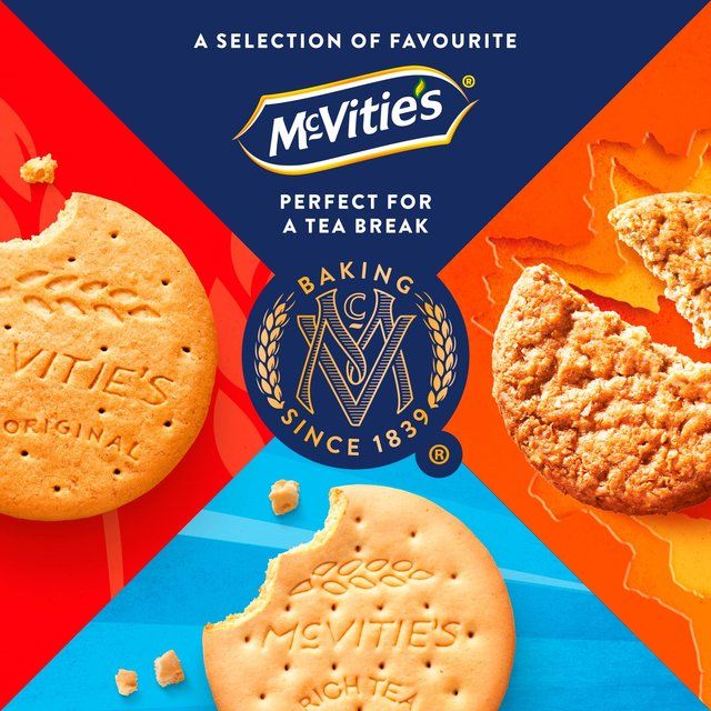McVitie's Triple Pack Biscuits Hobnobs Rich Tea Digestives   815g