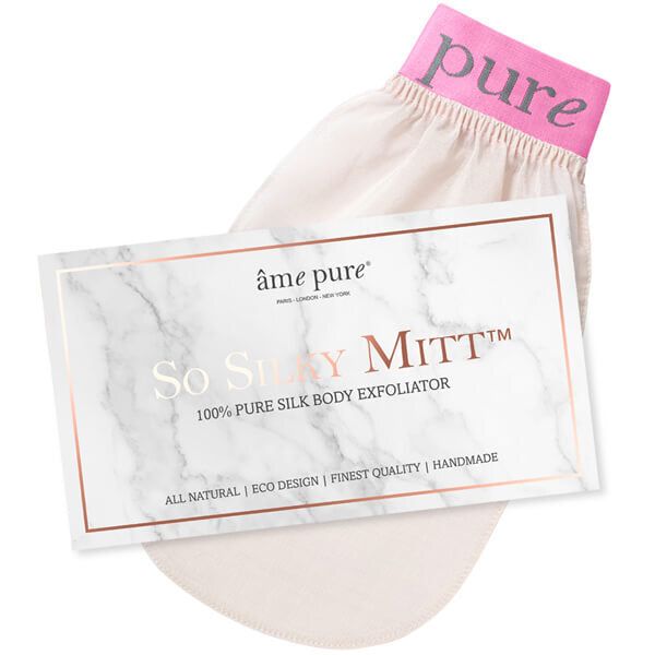 âme pure So Silky Mitt  100% Pure Silk Exfoliating Mitt - McGrocer