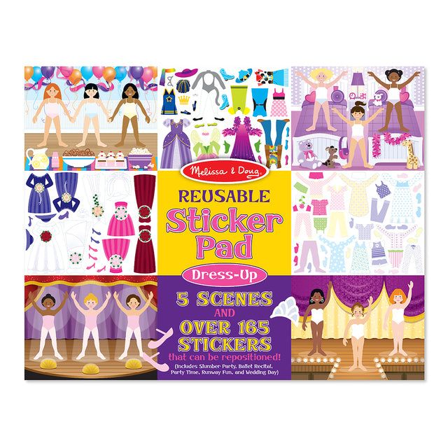 Melissa &amp;amp; Doug Reusable Sticker Pad Dress-Up 3yrs+