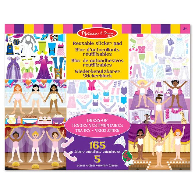 Melissa &amp;amp; Doug Reusable Sticker Pad Dress-Up 3yrs+