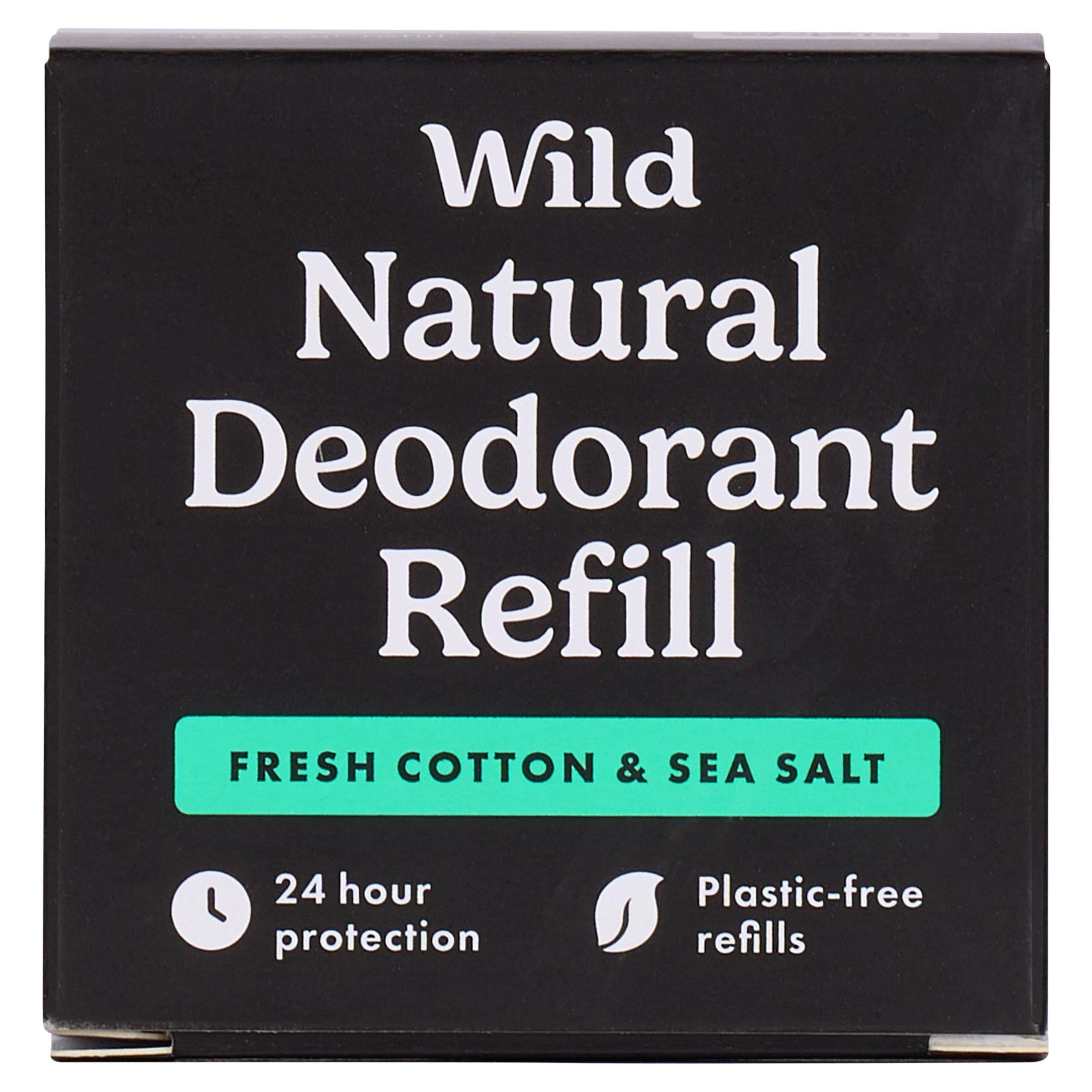 Men's Wild Fresh Cotton &amp;amp; Sea Salt Natural Deodorant Refill 40g