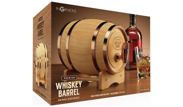 Menkind Wooden Keg Whiskey Barrel