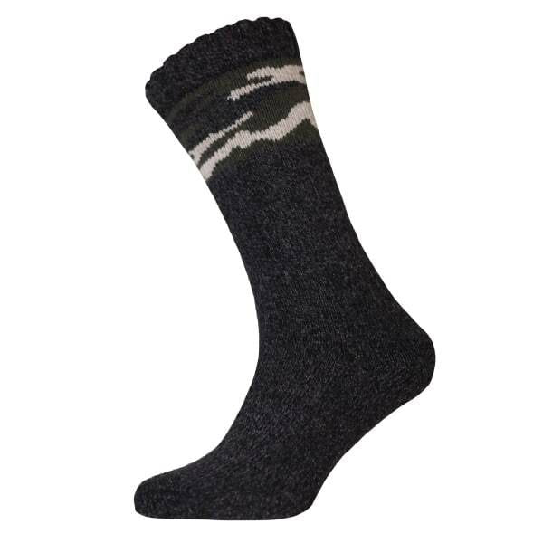 Mens Camo Heavy Gauge Boot Socks (UK 6-11) Charcoal / 0.12EA