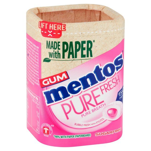 Mentos Gum Pure Fresh Bubble Fresh Chewing Gum   100g