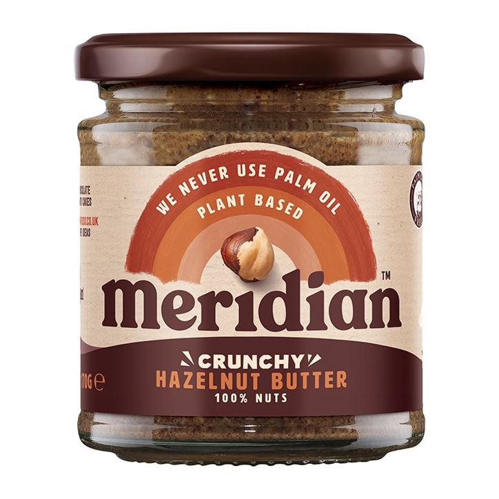 Meridian Natural Crunchy Peanut Butter No Salt 1kg Hazelnut