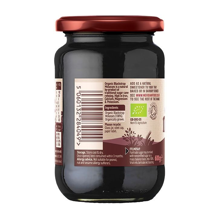 Meridian Organic &amp;amp; Fairtrade Blackstrap Molasses 600g