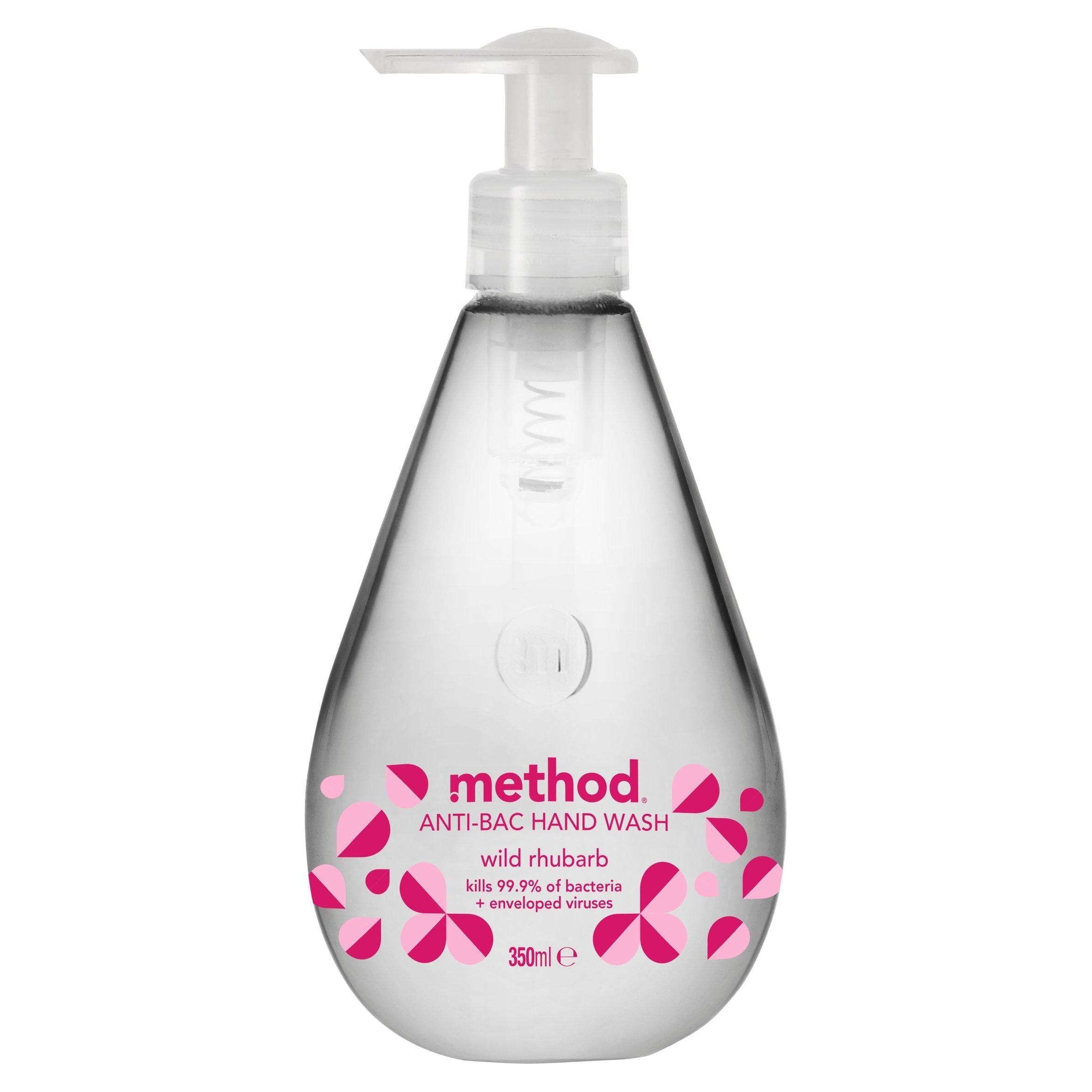 Method Anti Bacterial Wild Rhubarb Gel Hand Wash 350ml