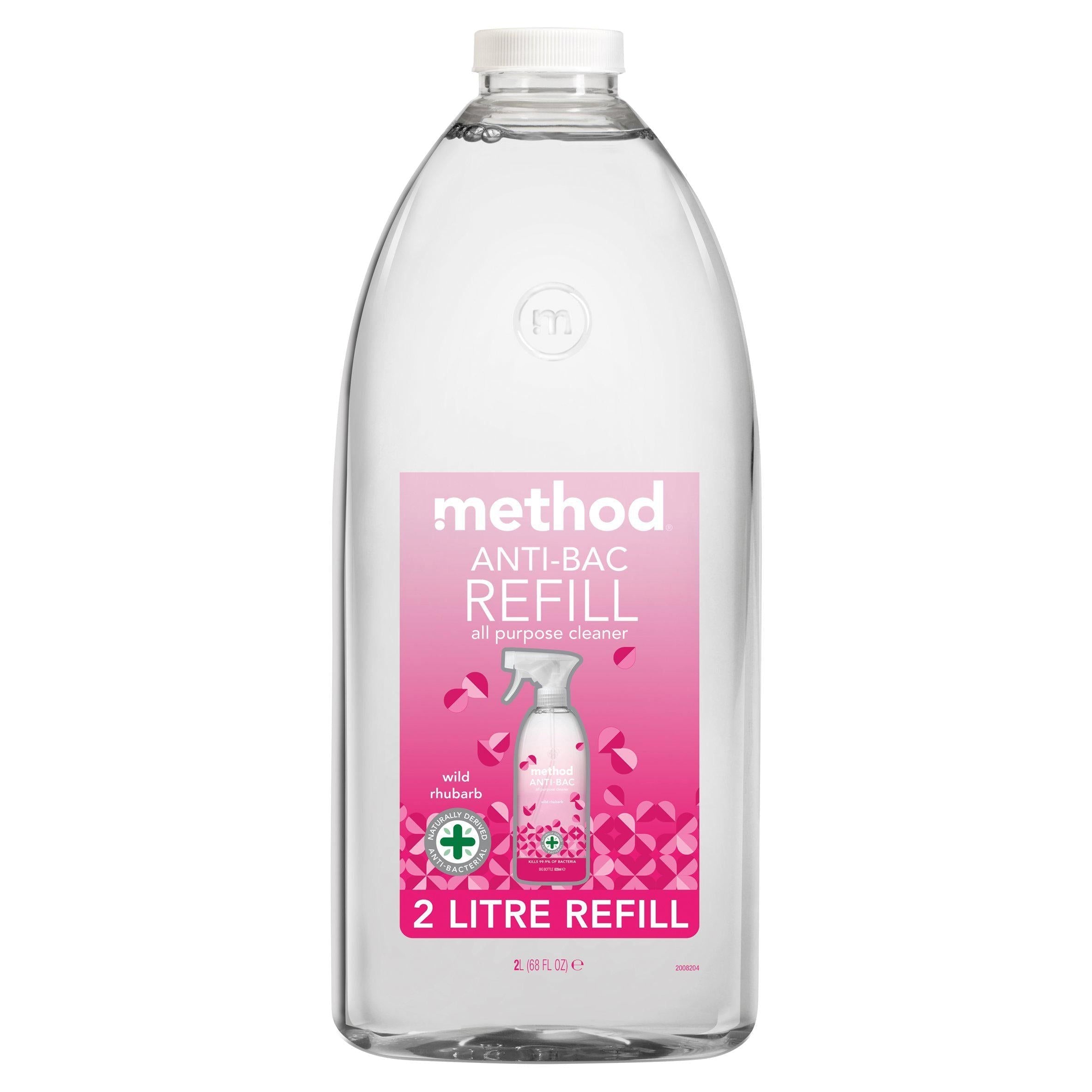 Method Refill Anti-Bacterial Cleaner Wild Rhubarb 2L