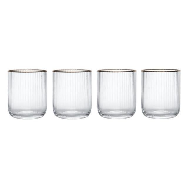 Mikasa Sorrento 4pc Stemless Glasses 400ml Gift boxed   4 per pack