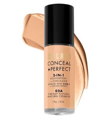Milani Conceal + Perfect 2-In-1 Foundation 02A creamy natural