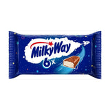 Milky Way Nougat &amp;amp; Milk Chocolate Snack Bars Multipack   6 x 21.5g