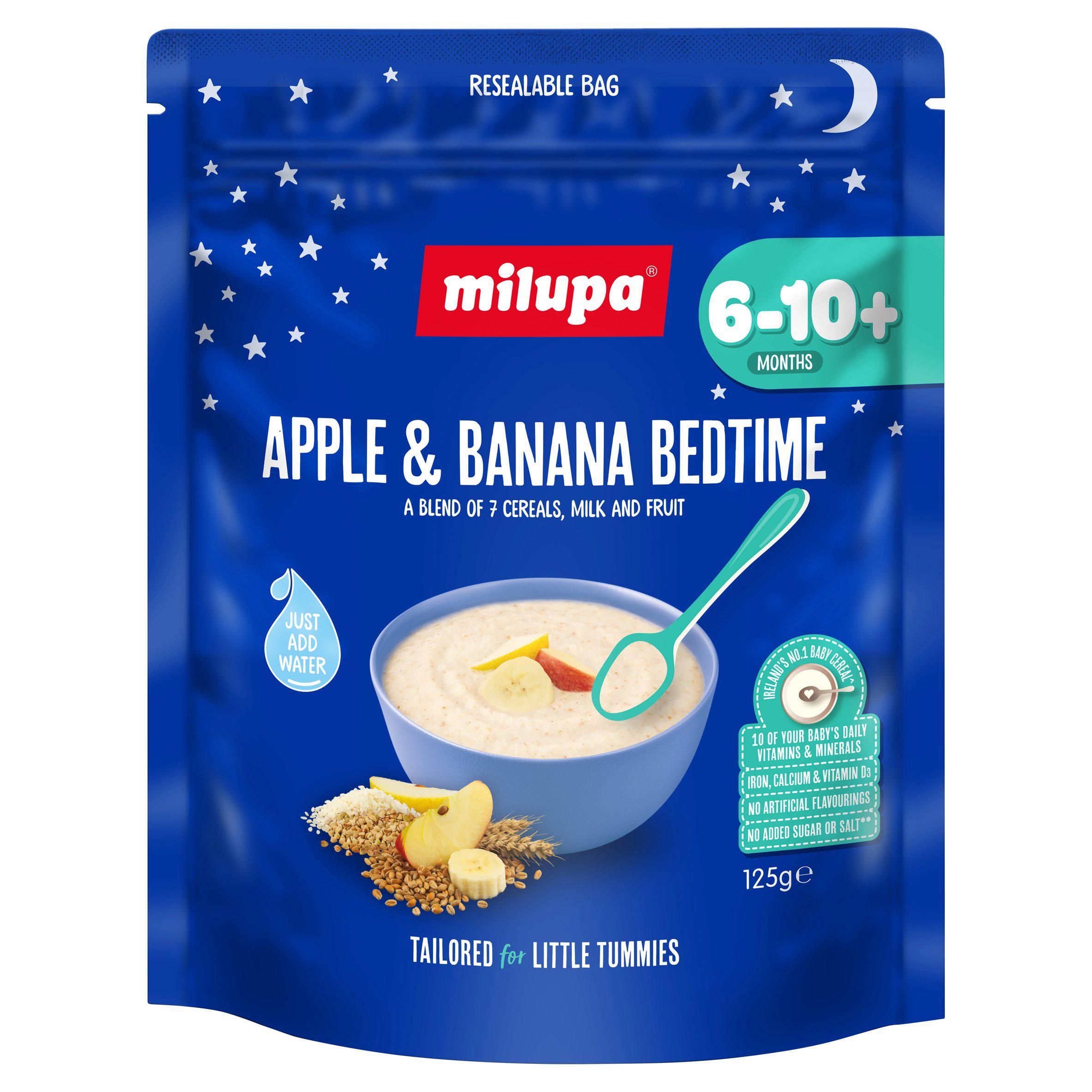 Milupa Apple &amp;amp; Banana Bedtime 6-10+ Months 125g