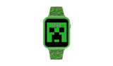 Minecraft Kids Green Silicone Strap Interactive Watch