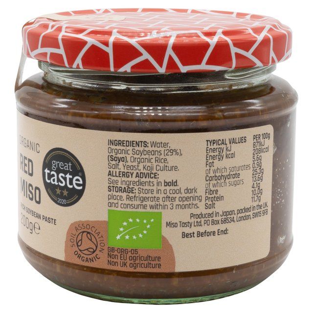Miso Tasty Organic Red Aka Miso Cooking Paste   200g