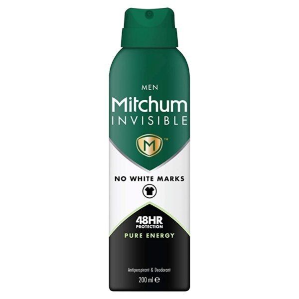 Mitchum Male Invisible Pure Energy Aerosol 200ml