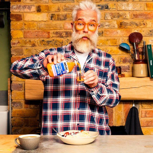 MOJU Raspberry Gut Health Dosing Bottle 7x Shots   420ml