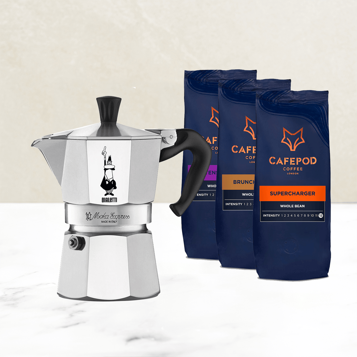 Moka Pot Starter Pack - Whole Bean