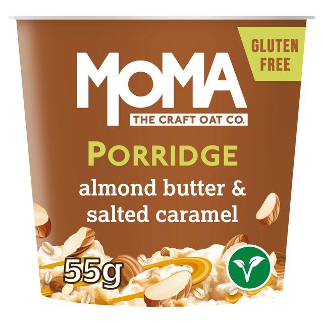 MOMA Almond Butter &amp;amp; Salted Caramel Jumbo Oat Porridge Pot Gluten Free   55g