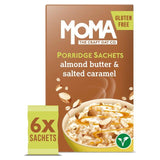 MOMA Almond Butter &amp;amp; Salted Caramel Jumbo Oat Porridge Sachets Gluten Free   6 per pack