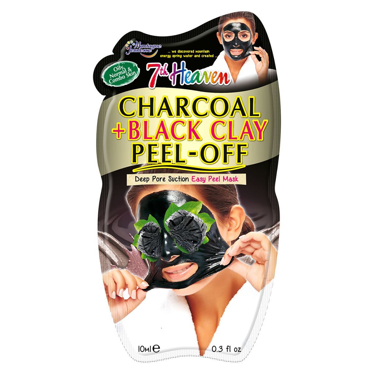 Montagne Jeunesse 7th Heaven Charcoal &amp;amp; Black Clay Peel Off Mask 10ml