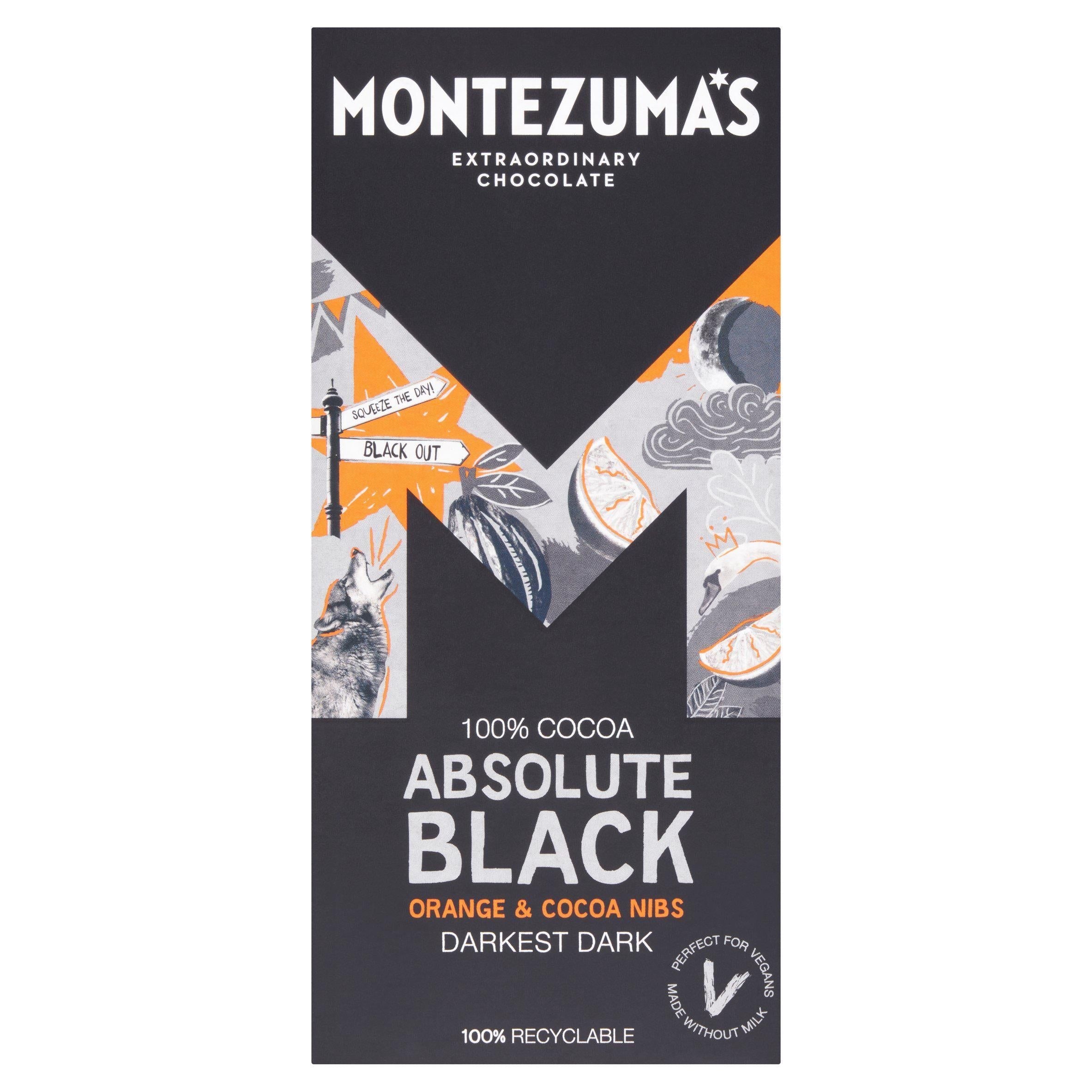 Montezuma's Orange &amp;amp; Cocoa Nibs Dark Chocolate 90g