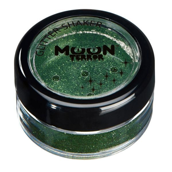 Moon Terror Halloween Glitter Shakers Wicked White Zombie Green