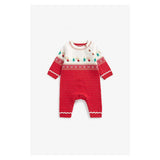 Mothercare Festive Fair Isle Knitted All In One
