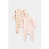 Mothercare Hedgehog Zip-Up Baby Sleepsuits - 2 Pack