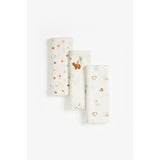 Mothercare Lovable Bear Muslins - 3 Pack