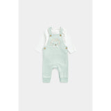 Mothercare My First Green Dungarees and Bodysuit Set