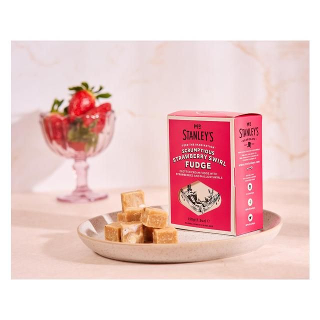 Mr Stanley's Strawberries &amp;amp; Cream Fudge   150g